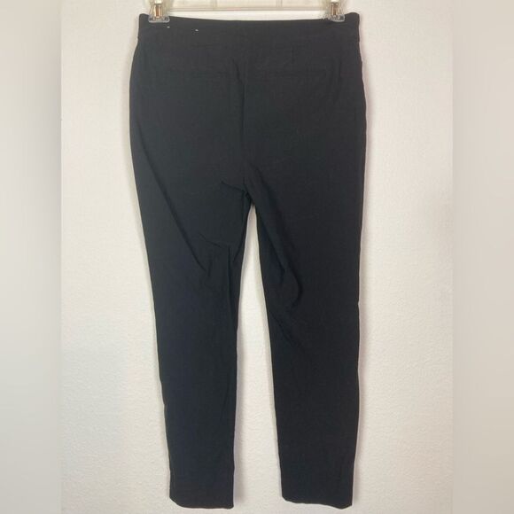 Chicos NWOT nylon spandex pull on slim pants w/ elastic waist vents at ankle - Picture 2 of 8